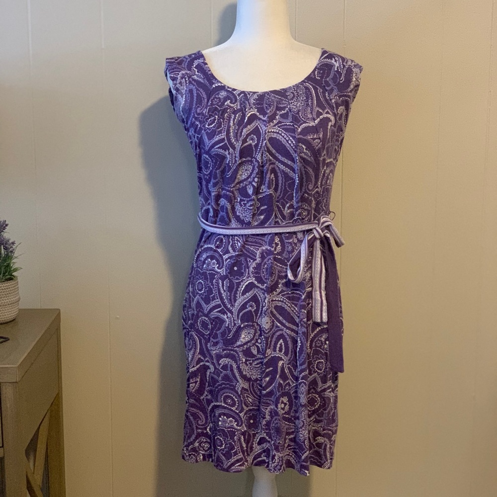New York & Company Purple Stretch Dress